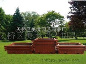 濟南天橋區美境景觀花箱hx 002防腐木花箱專業生產花箱圖片 高清大圖 谷瀑環保