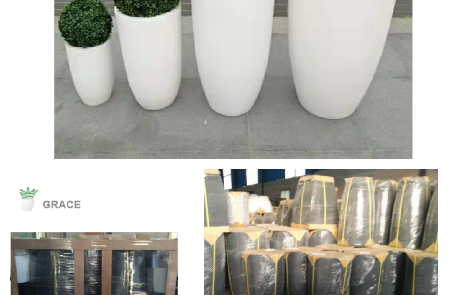 室外綠化北歐簡約花盆設備 園藝產品氧化鎂大小種植盆工廠銷售品